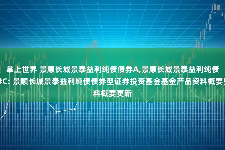 掌上世界 景顺长城景泰益利纯债债券A,景顺长城景泰益利纯债债券C: 景顺长城景泰益利纯债债券型证券投资基金基金产品资料概要更新